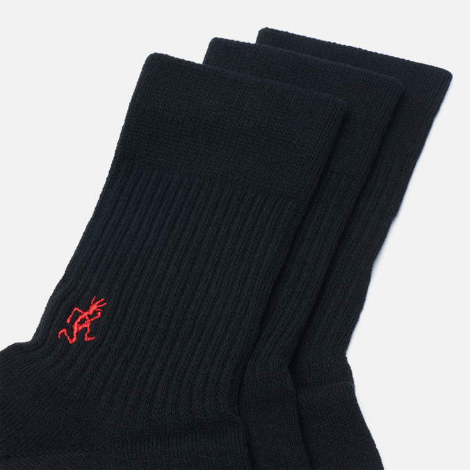 Комплект носков Gramicci, цвет чёрный, размер 43-46 SX-M04-B 3-Pack Basic Crew - фото 2