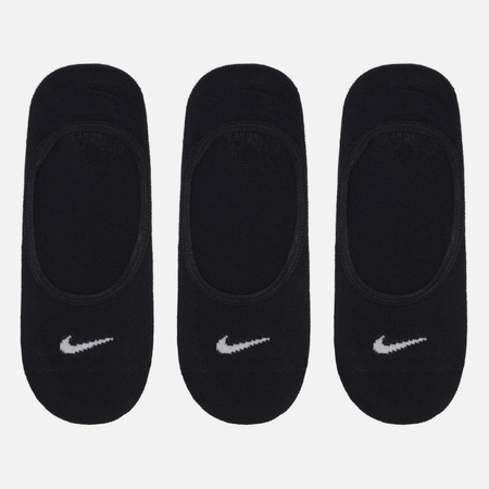 фото Комплект носков nike 3-pack everyday lightweight, цвет чёрный, размер 38-42 eu