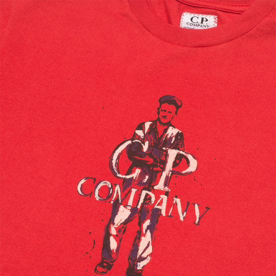 cp company sweatshirt red