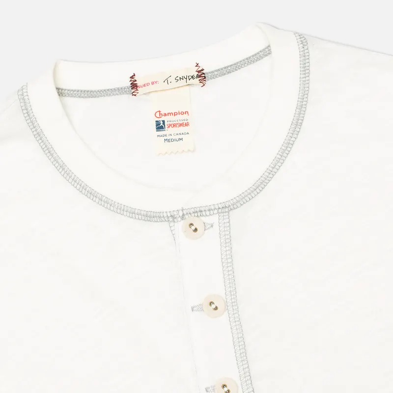 Champion x Todd Snyder Мужская футболка Henley Vintage
