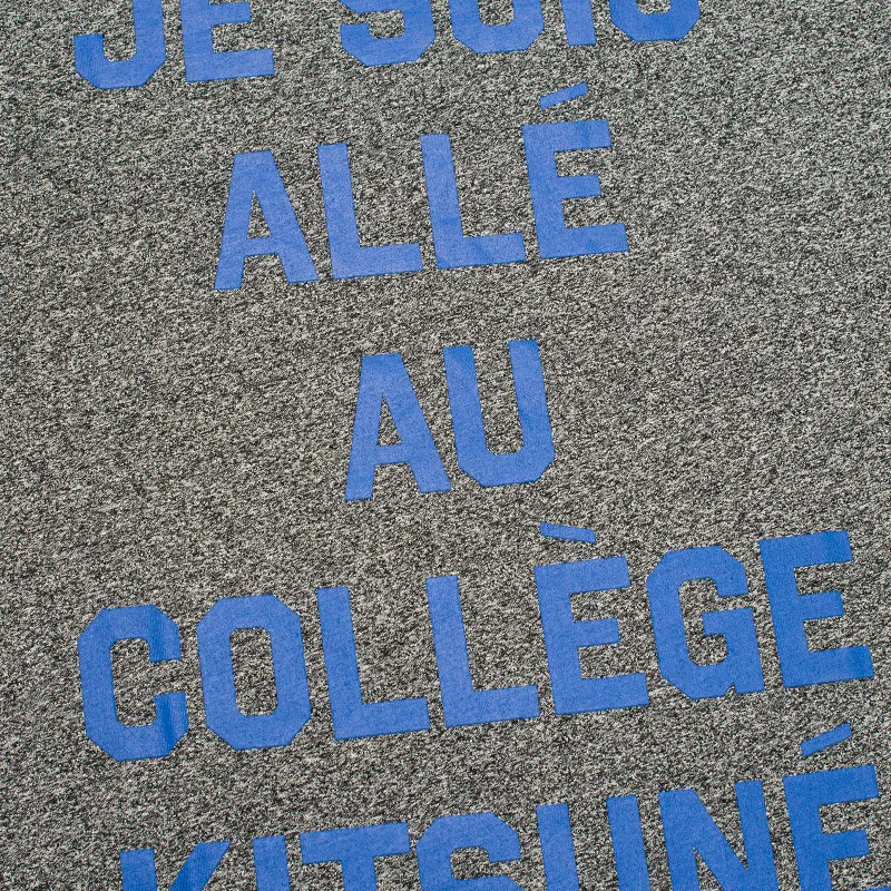 Maison Kitsune Мужская футболка Crew Neck Print Je Suis Alle