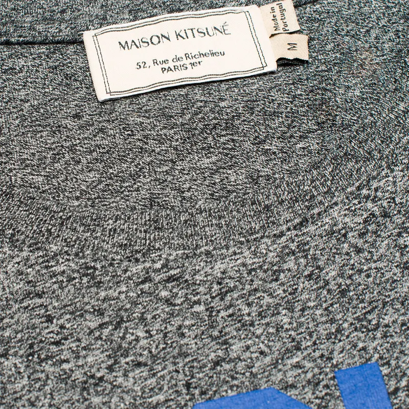 Maison Kitsune Мужская футболка Crew Neck Print Je Suis Alle