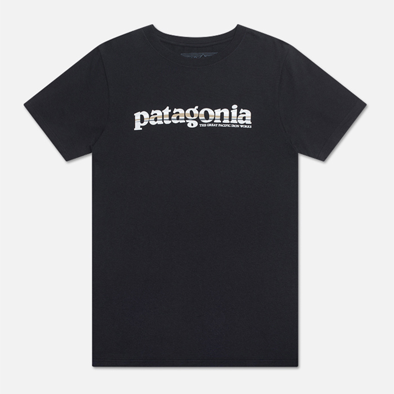 Мужская футболка Patagonia Vintage 73 Text Logo, 51881-BLK