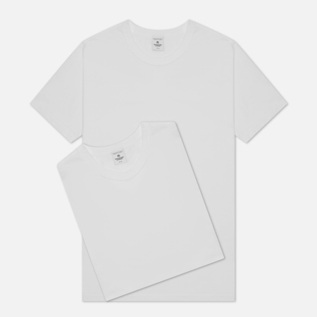 Комплект мужских футболок Reigning Champ Knit Jersey Set 2 Pack, цвет белый, размер L