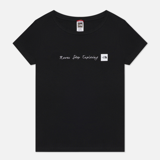 Женская футболка The North Face черного цвета