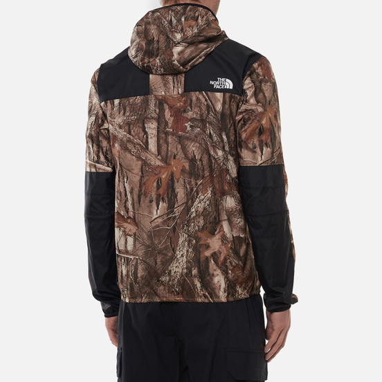 Мужская куртка ветровка The North Face 1985 Seasonal Mountain Kelp Tan Forest Floor Print