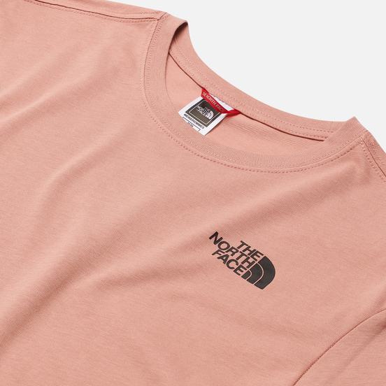 Мужская футболка The North Face SS Red Box Pink Clay/TNF Black