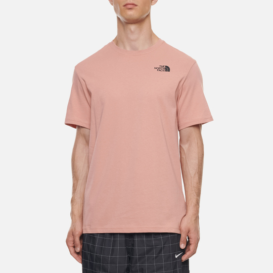 Мужская футболка The North Face SS Red Box Pink Clay/TNF Black