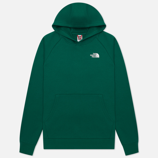 Мужская толстовка The North Face Raglan Red Box Hoodie Evergreen
