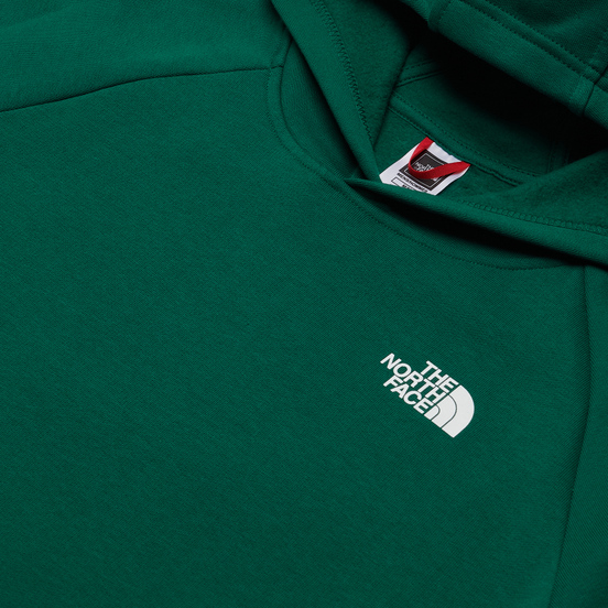 Мужская толстовка The North Face Raglan Red Box Hoodie Evergreen