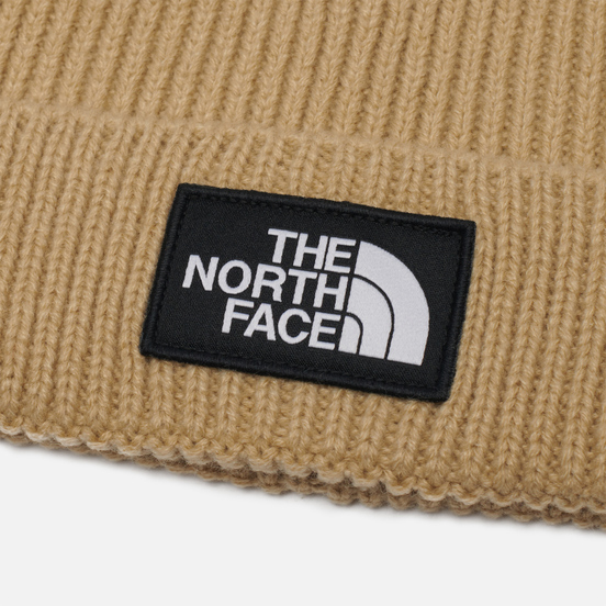 Шапка The North Face Logo Box Cuffed Hawthorne Khaki