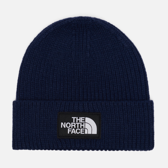 Шапка The North Face Logo Box Cuffed TNF Navy