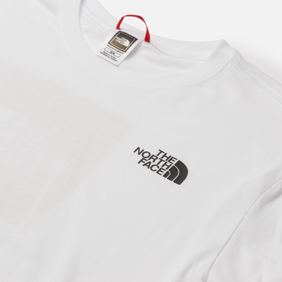 Мужской лонгслив The North Face LS Red Box TNF White/Arrowwood Yellow