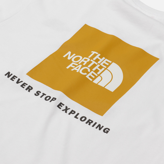 Мужской лонгслив The North Face LS Red Box TNF White/Arrowwood Yellow