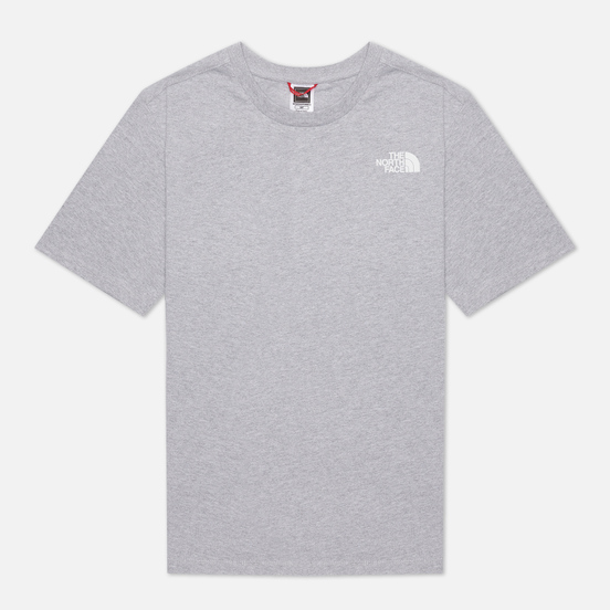 Женская футболка The North Face Boyfriend Redbox TNF Light Grey Heather/TNF Red