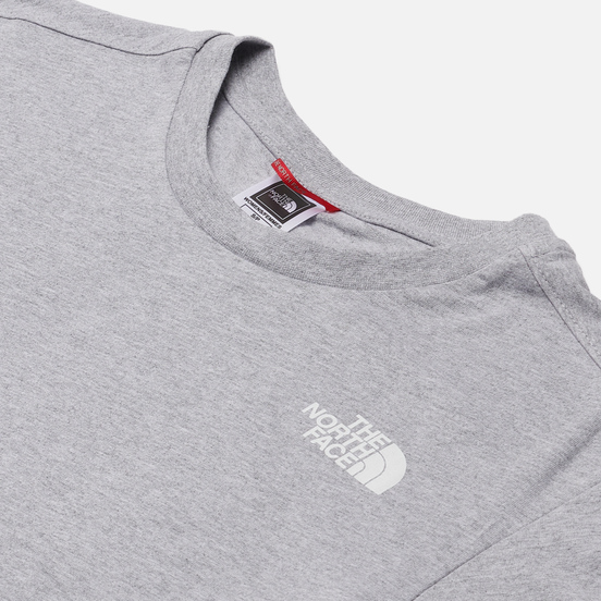 Женская футболка The North Face Boyfriend Redbox TNF Light Grey Heather/TNF Red