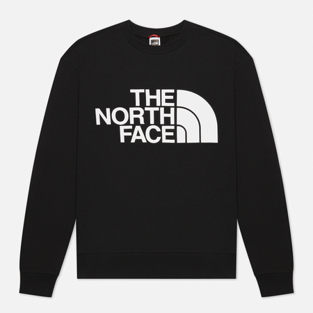 фото Мужская толстовка the north face standard crew, цвет чёрный, размер s