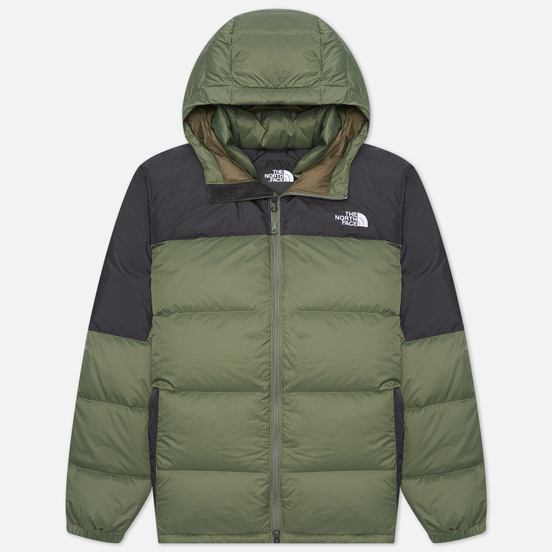 Мужской пуховик The North Face Diablo Down Hoodie Thyme/TNF Black
