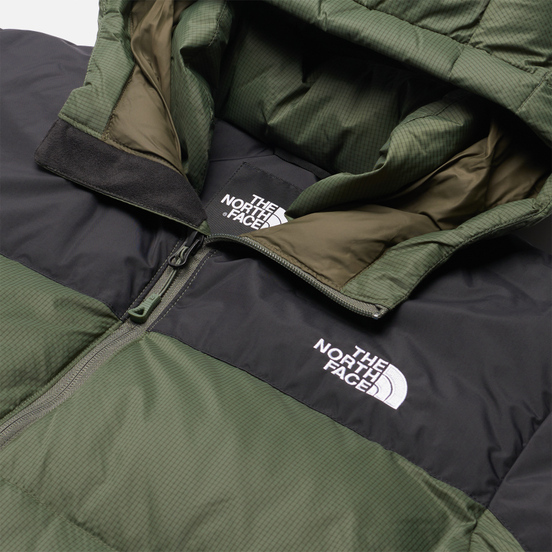 Мужской пуховик The North Face Diablo Down Hoodie Thyme/TNF Black