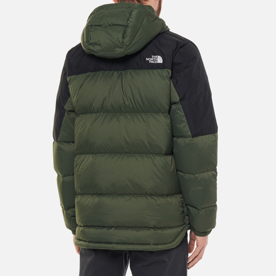 Мужской пуховик The North Face Diablo Down Hoodie Thyme/TNF Black
