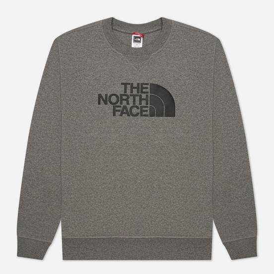 Мужская толстовка The North Face Drew Peak Crew TNF Medium Grey Heather/TNF Black