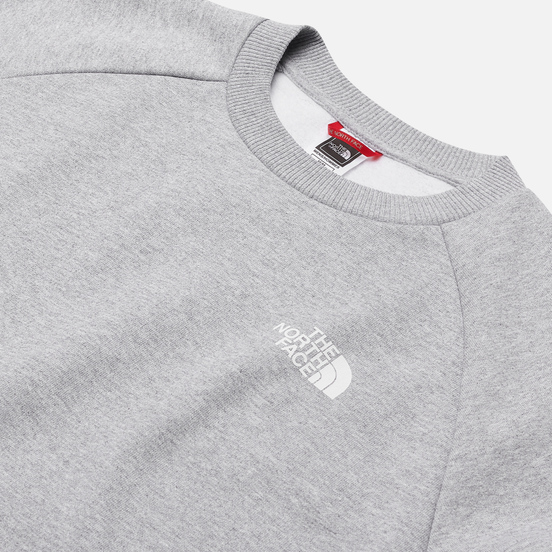 Мужская толстовка The North Face Raglan Redbox Crew TNF Light Grey Heather