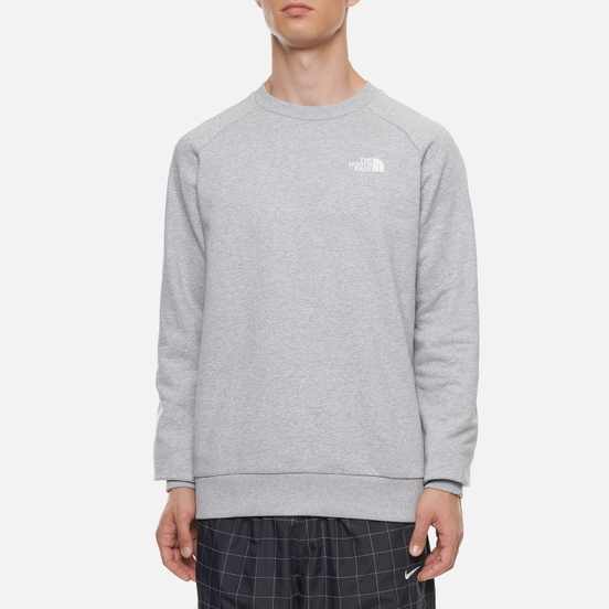 Мужская толстовка The North Face Raglan Redbox Crew TNF Light Grey Heather