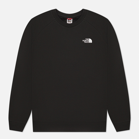 Мужская толстовка The North Face Raglan Redbox Crew, цвет чёрный, размер M