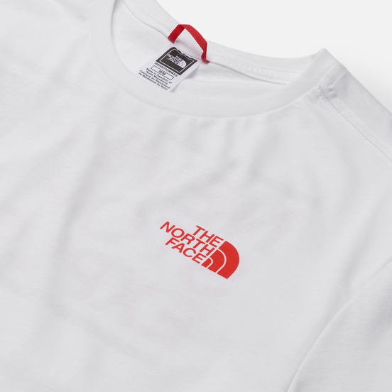 Мужская футболка The North Face Explore TNF White/TNF Black/Fiery Red