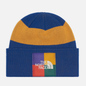 Шапка The North Face Color Block Knit Beanie TNF Blue фото - 0