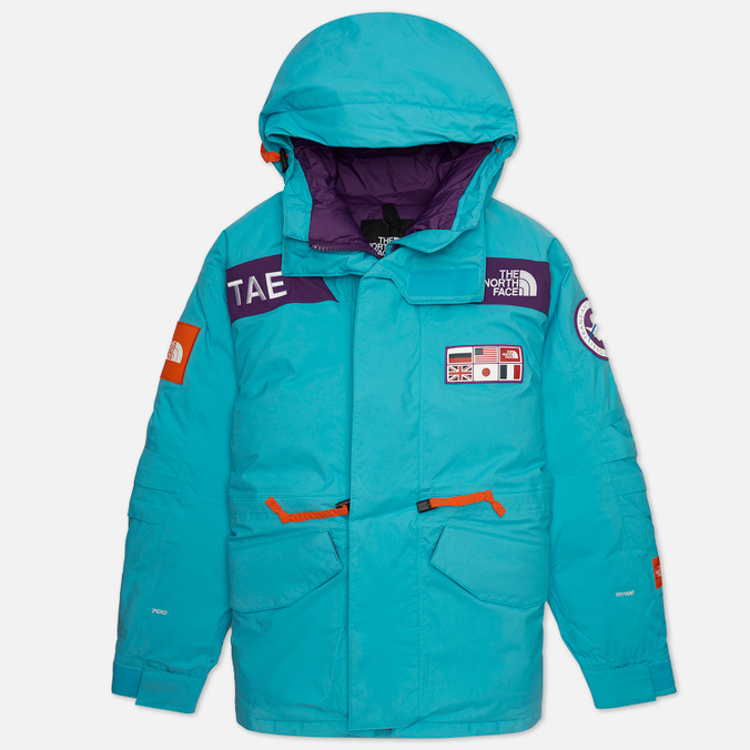 Мужская куртка парка The North Face, цвет голубой, размер S