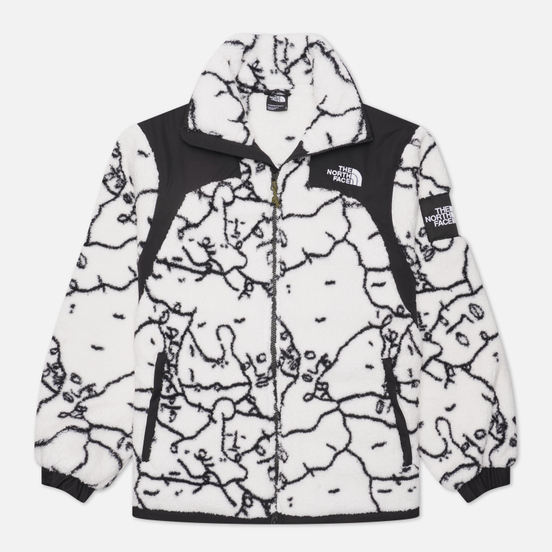 Женская куртка The North Face Black Box Search And Rescue Oversize Sherpa TNF White Shan Mar Search/Rescue Print
