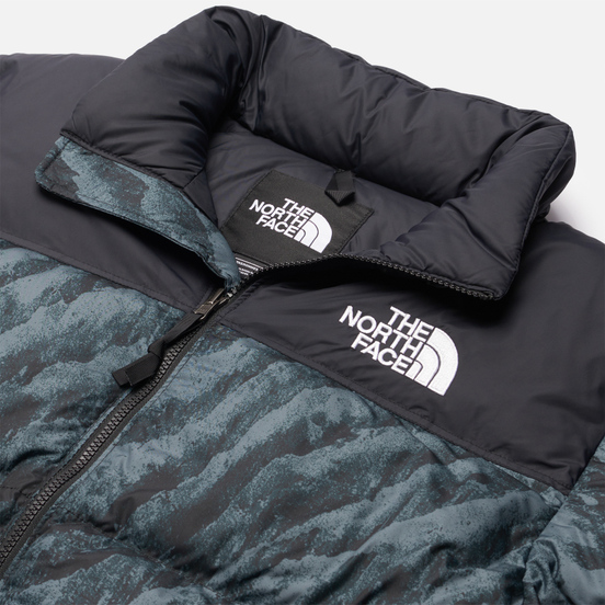 Мужской пуховик The North Face 1996 Retro Nuptse Printed Balsam Green Wooden Tiger Print