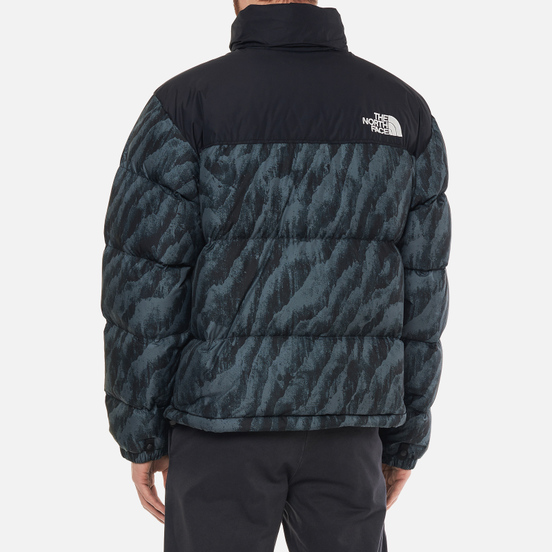 Мужской пуховик The North Face 1996 Retro Nuptse Printed Balsam Green Wooden Tiger Print