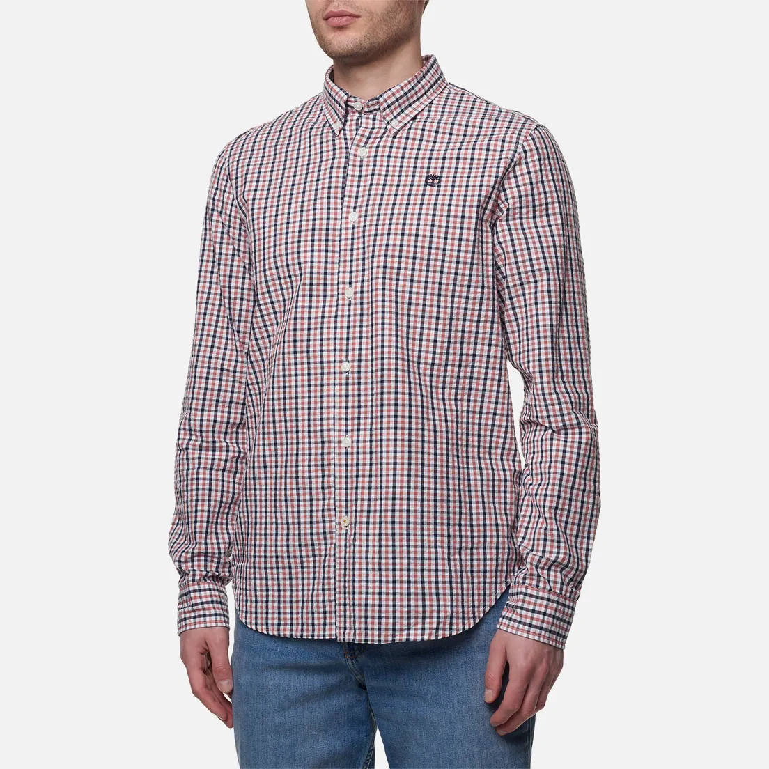 Timberland Мужская рубашка Seersucker Gingham