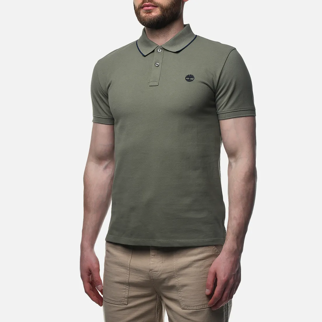 Timberland Мужское поло Millers River Printed Neck