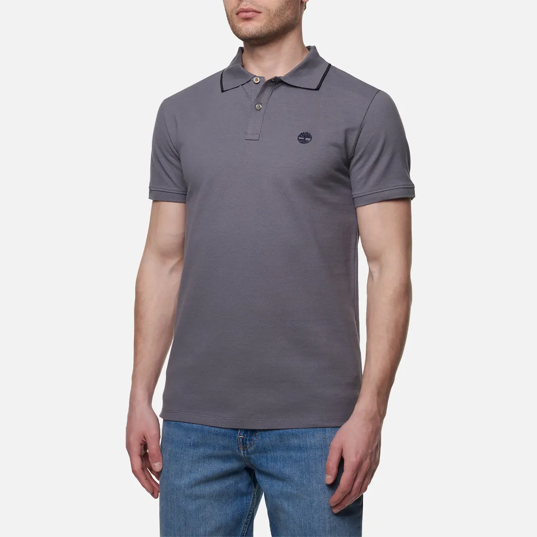 Timberland Мужское поло Millers River Printed Neck