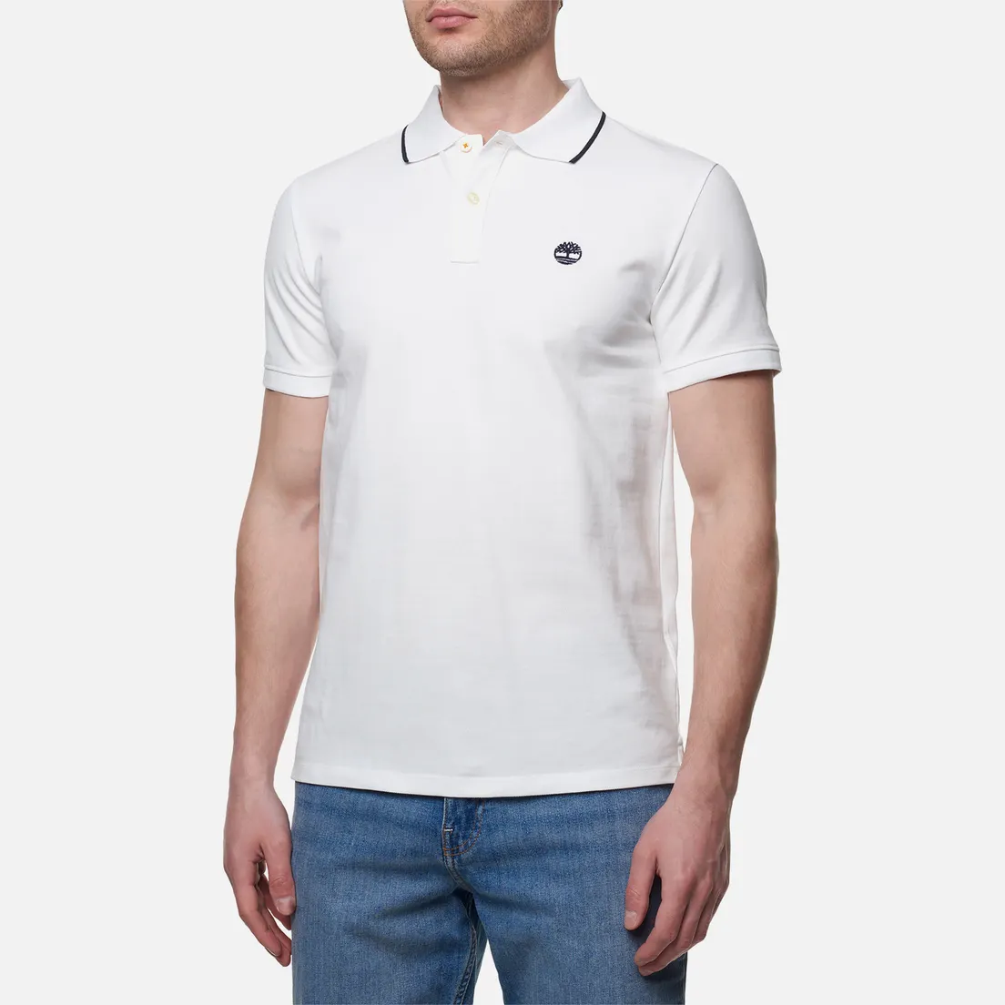 Timberland Мужское поло Millers River Printed Neck