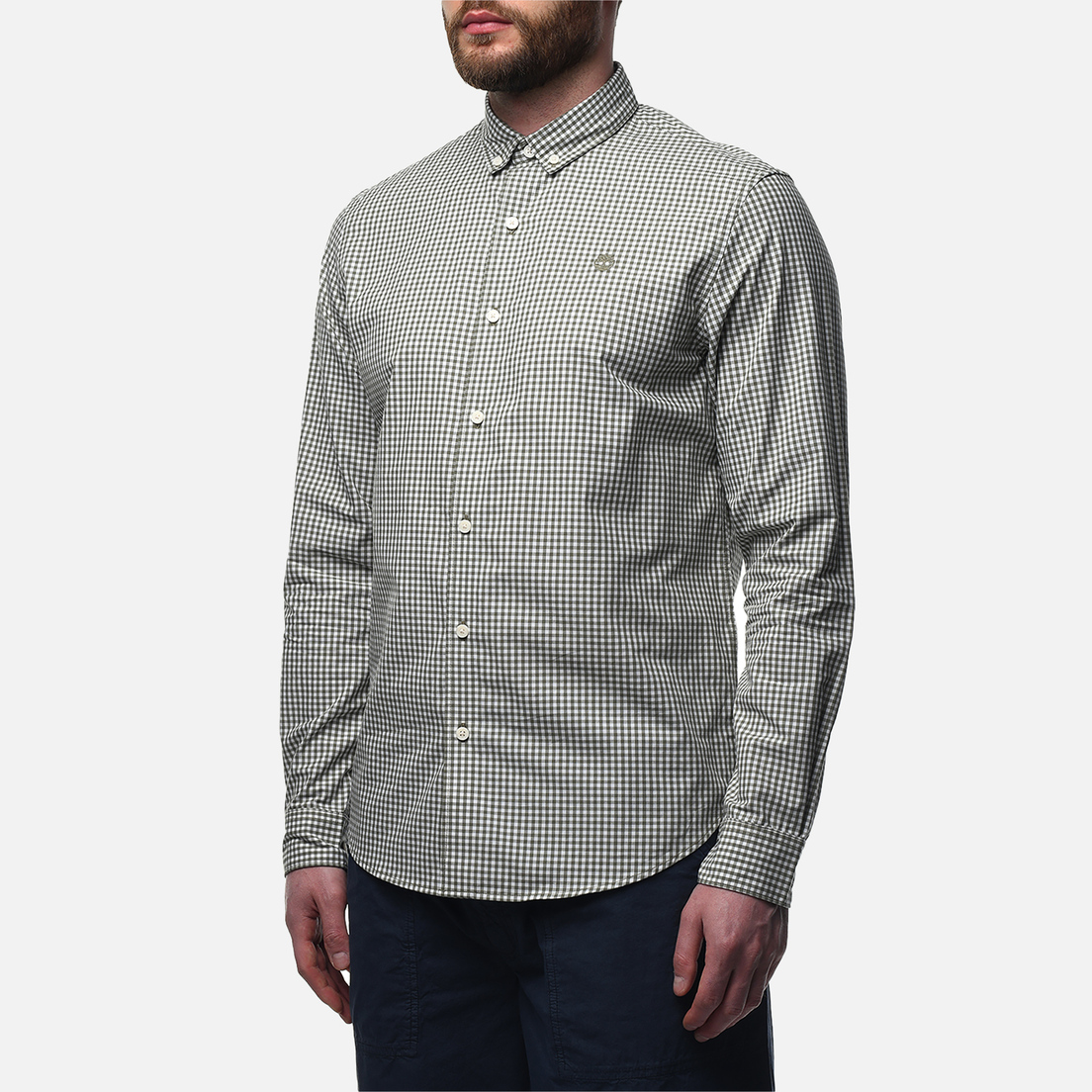 Timberland Мужская рубашка Micro Gingham Poplin