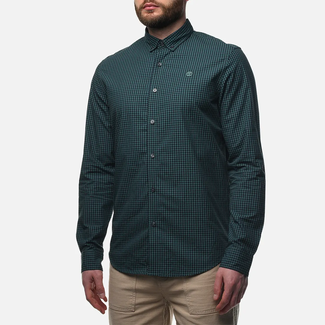 Timberland Мужская рубашка Micro Gingham Poplin