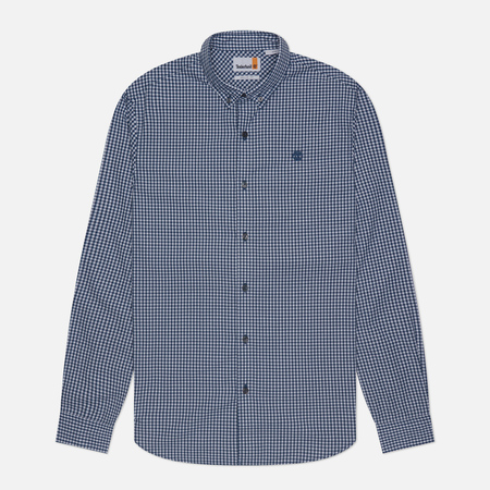 Мужская рубашка Timberland Micro Gingham Poplin, цвет синий, размер S