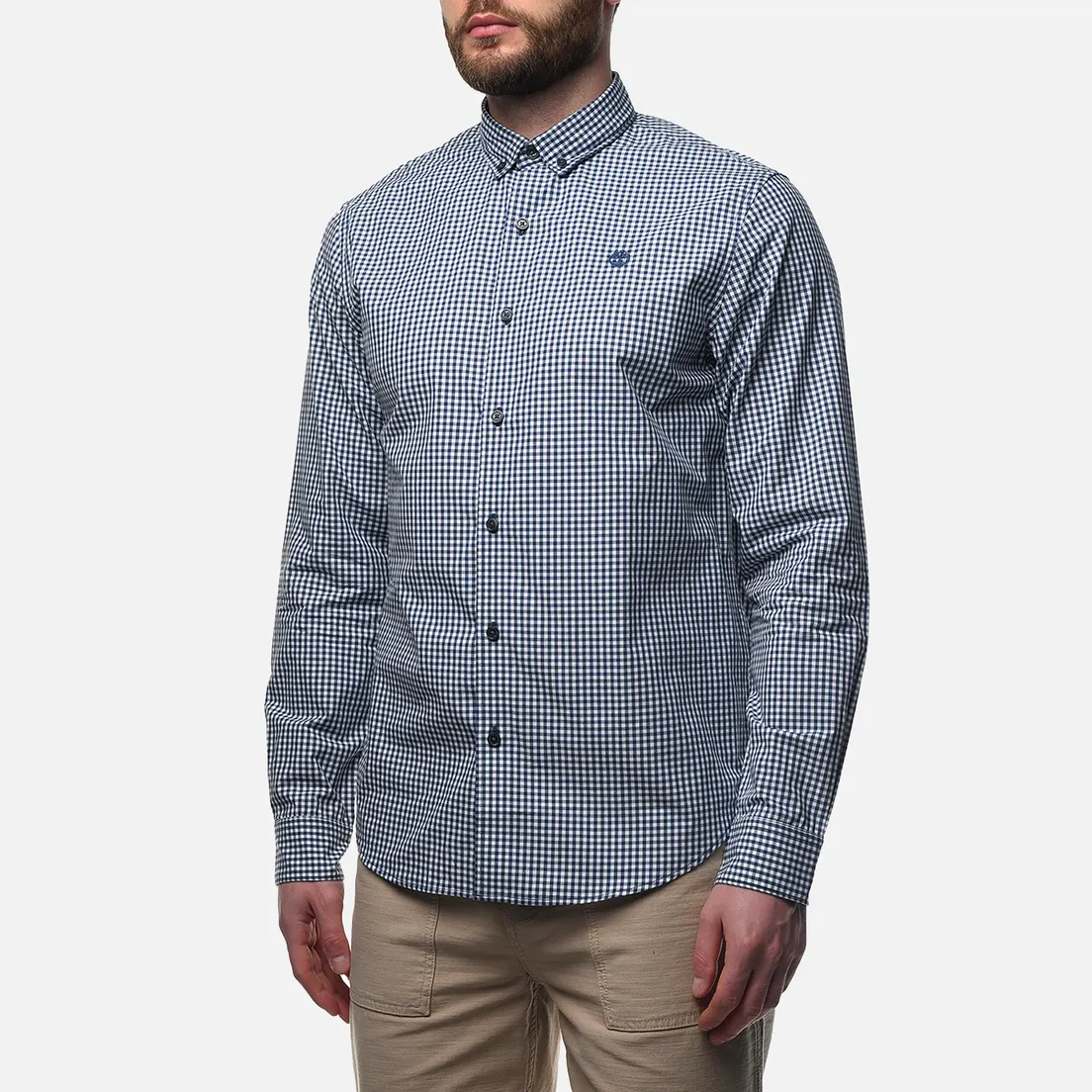 Timberland Мужская рубашка Micro Gingham Poplin