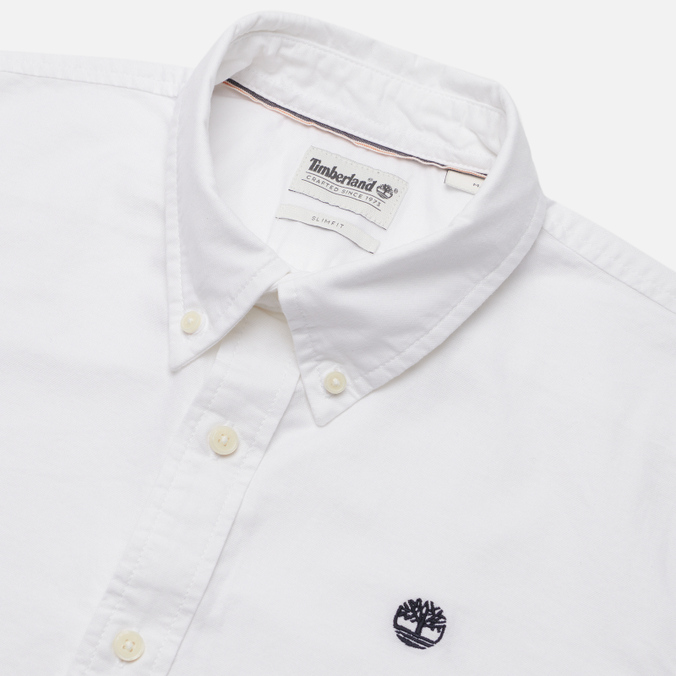 Мужская рубашка Timberland, цвет белый, размер L TB0A2EB4-A94 Oxford Slim Fit - фото 2