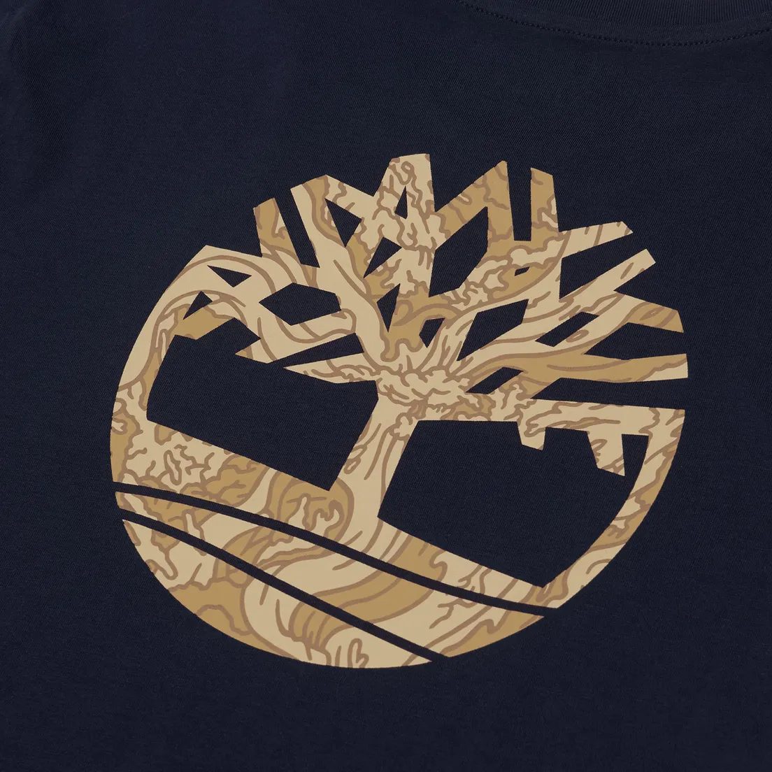 Timberland Мужская футболка Kennebec River Back Camo Tree Logo