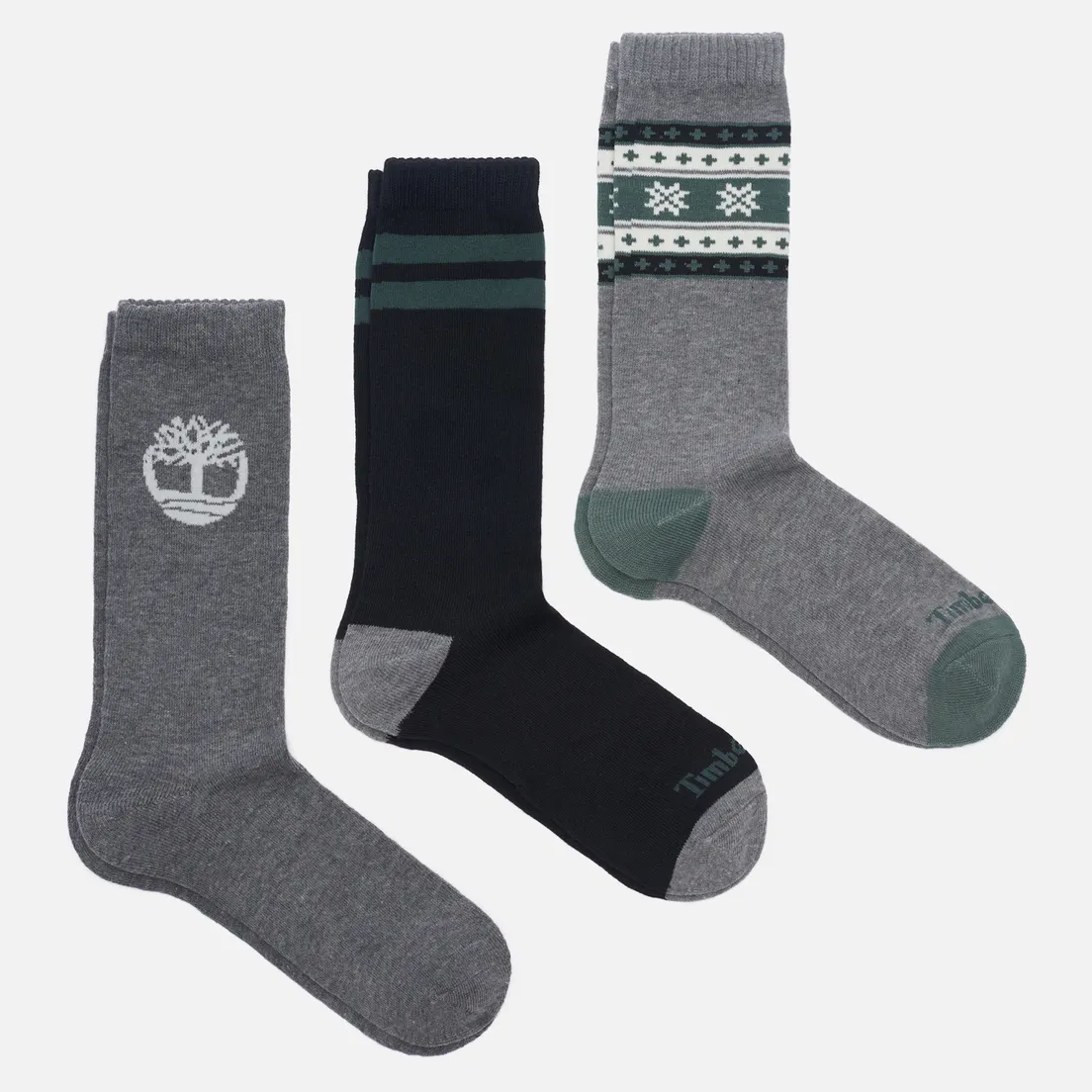 Timberland Комплект носков 3-Pack Giftable Festive Crew