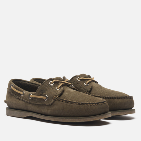 Мужские ботинки Timberland Classic Boat 2-Eye, цвет оливковый, размер 44 EU