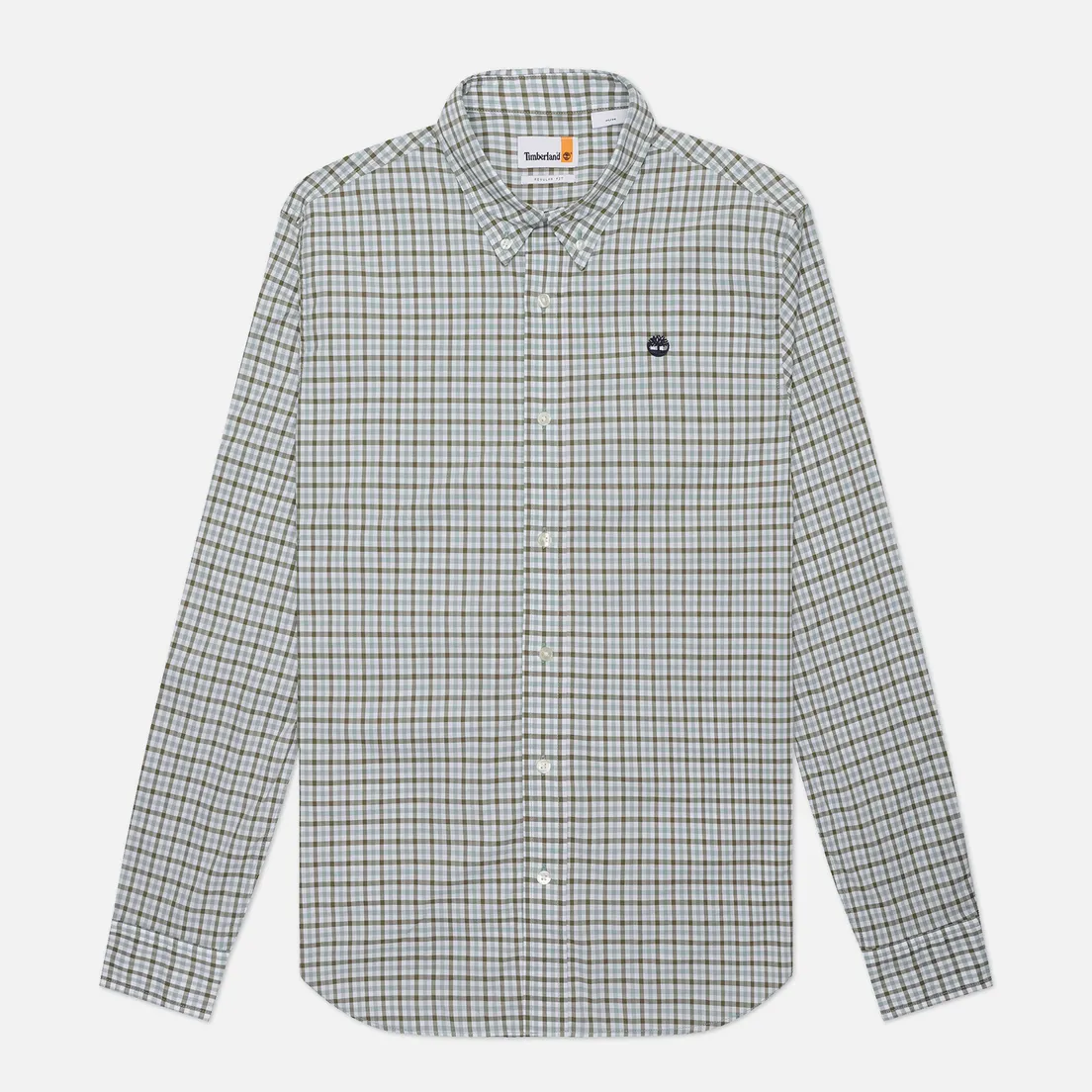 Timberland Мужская рубашка Stretch Poplin Gingham Regular