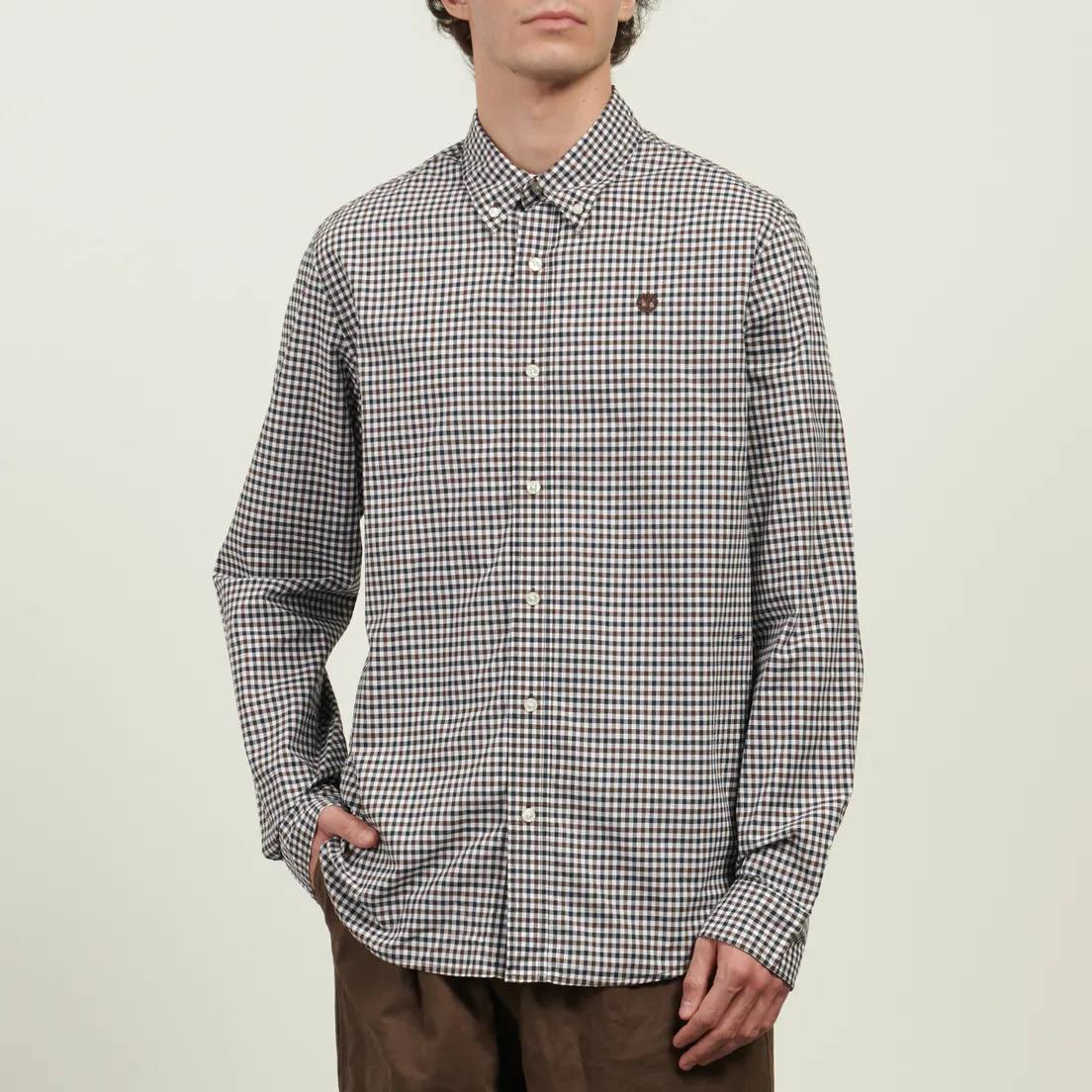 Timberland Мужская рубашка Stretch Poplin Gingham Regular
