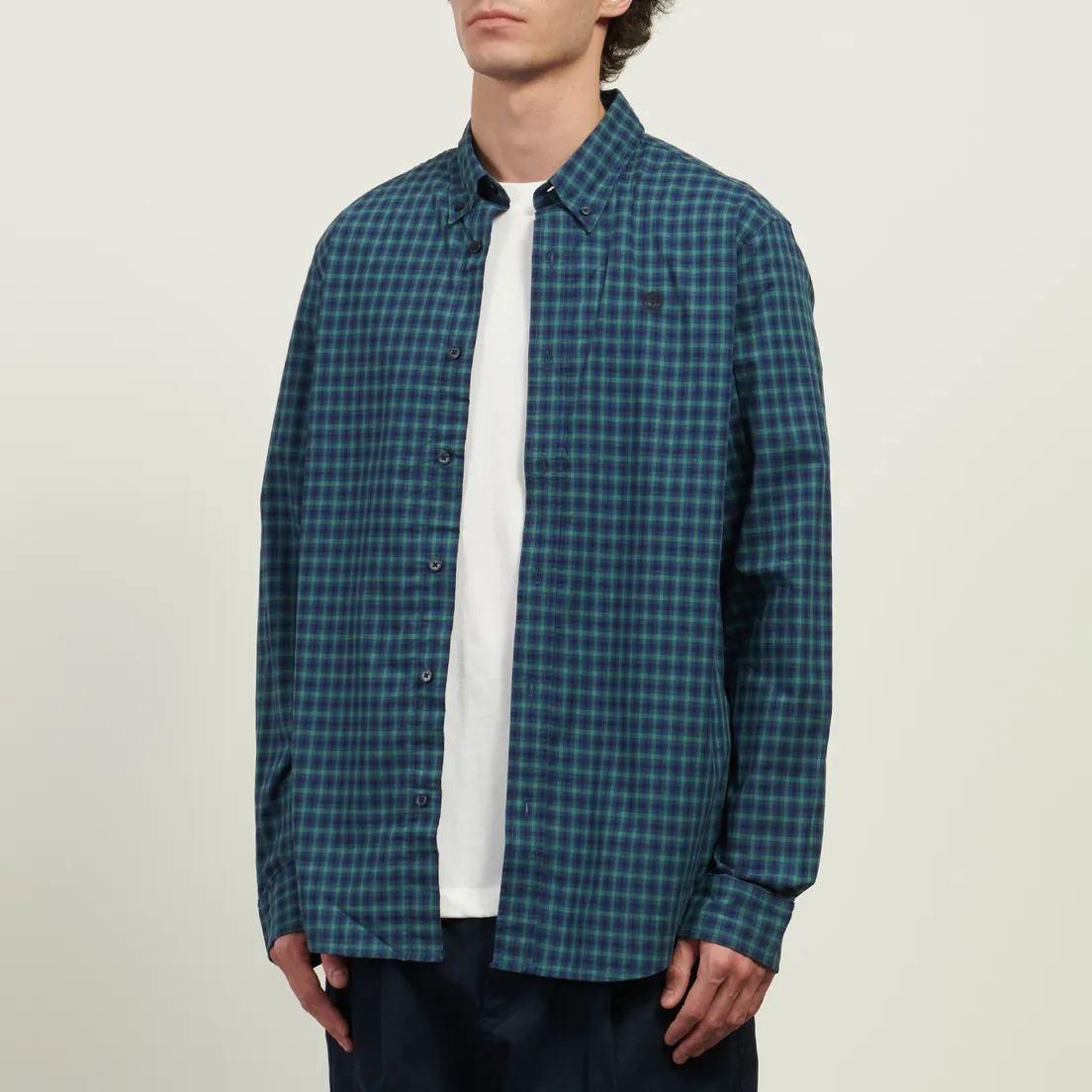 Timberland Мужская рубашка Stretch Poplin Gingham Regular