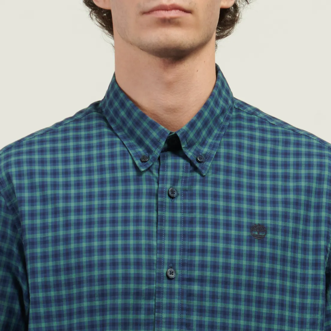 Timberland Мужская рубашка Stretch Poplin Gingham Regular